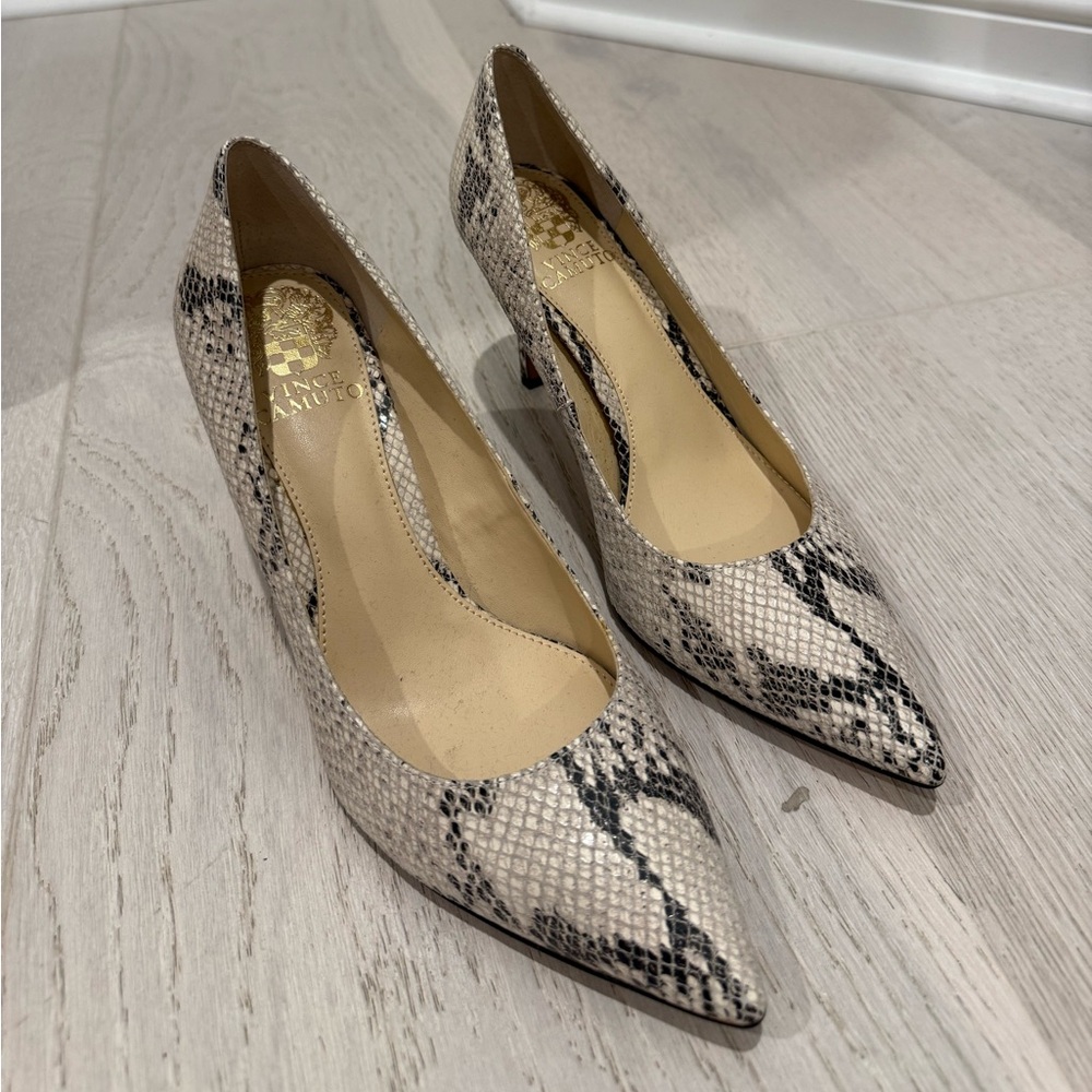 Vince Camuto Snakeskin Patterned Heels